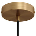 Takkopp for 1 Lampe Ø12 Børstet Messing