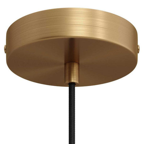 Takkopp För 1 Lampa Ø12 Borstad Mässing-Lampconcept.se