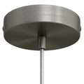 Takkopp for 1 lampe Ø12 Børstet Krom