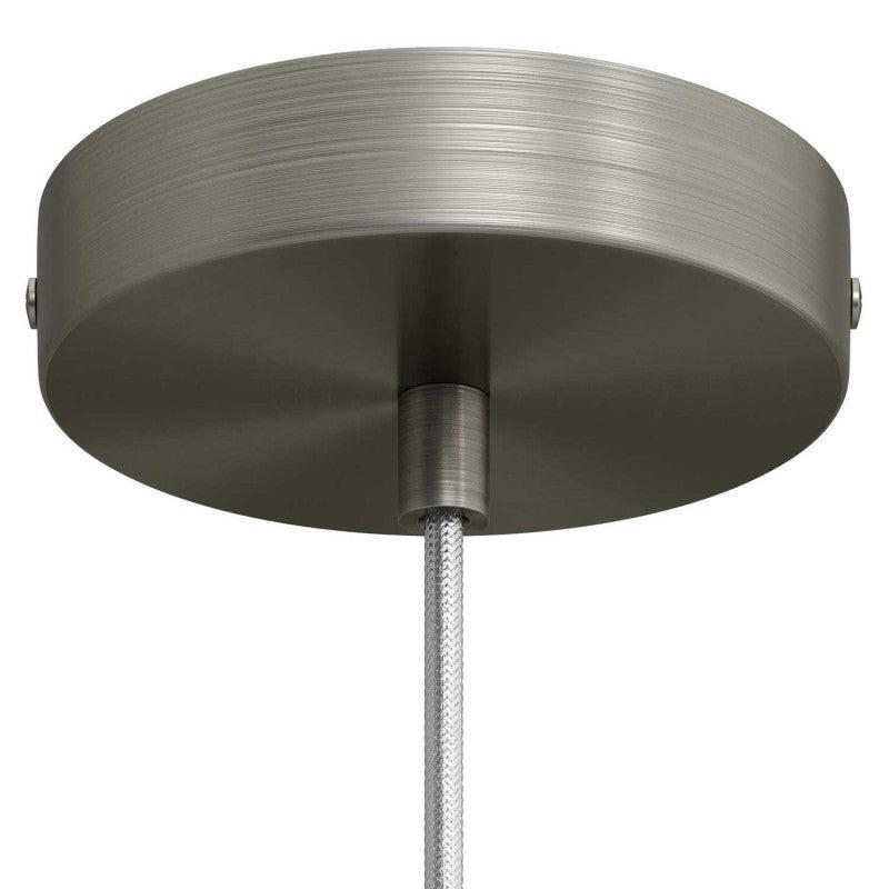 Takkopp För 1 Lampa Ø12 Borstad Krom-Lampconcept.se