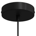 Takkopp for 1 Lampe Ø12 Matt Svart