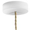 Rosett For 1 Lampe Ø12 i Tre - Hvit