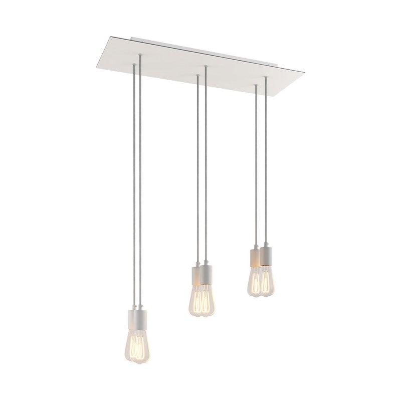 Cylinder 6-ljus Cluster Lampa Vit-Lampconcept.se