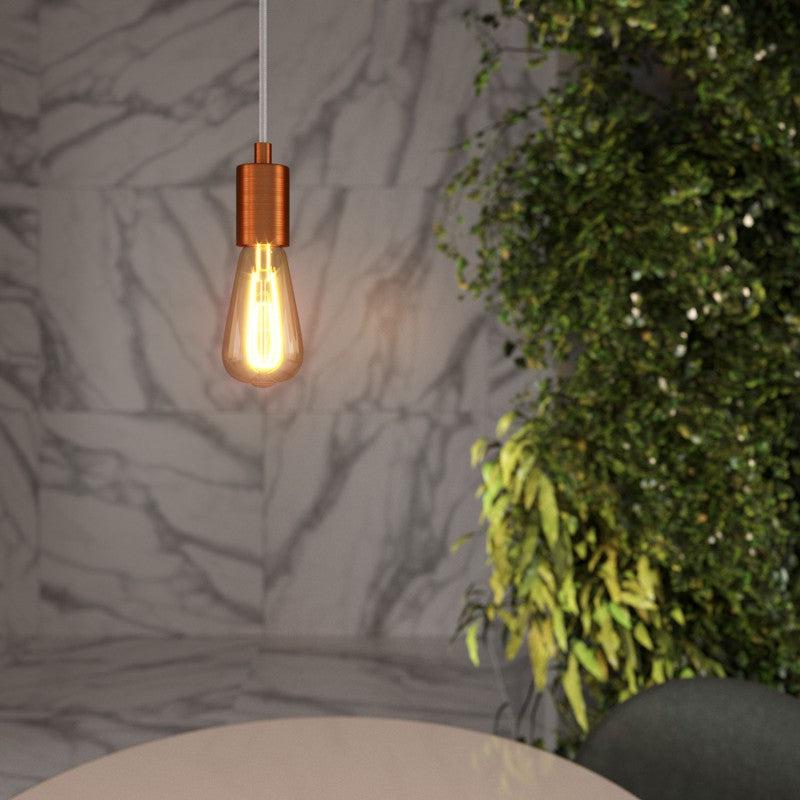 Cylinder Komplett Borstad Koppar-Lampconcept.se