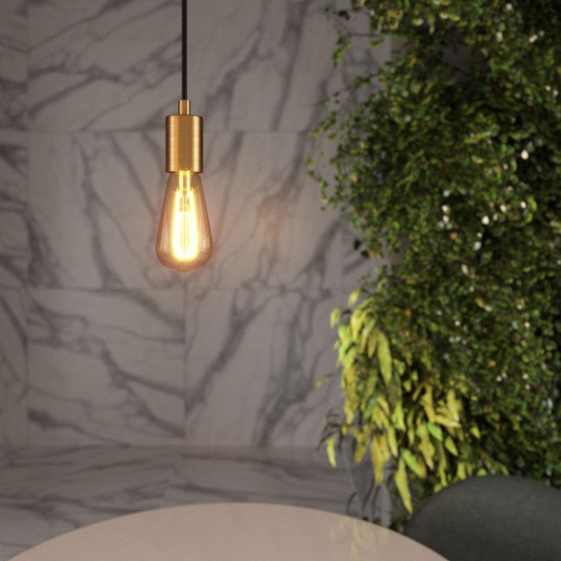 Cylinder Komplett Borstad mässing-Lampconcept.se