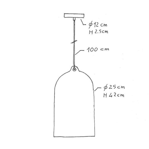 Ceramic Bell XL Rost-Lampconcept.se