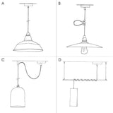 Ceramic Taklampa Grå-Lampconcept.se