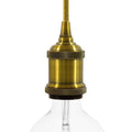 E27 Vintage Lampeholder - Børstet Messing