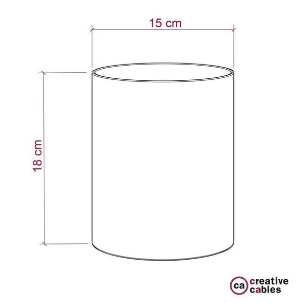 Cylinder Lampskärm Orange-Lampconcept.se