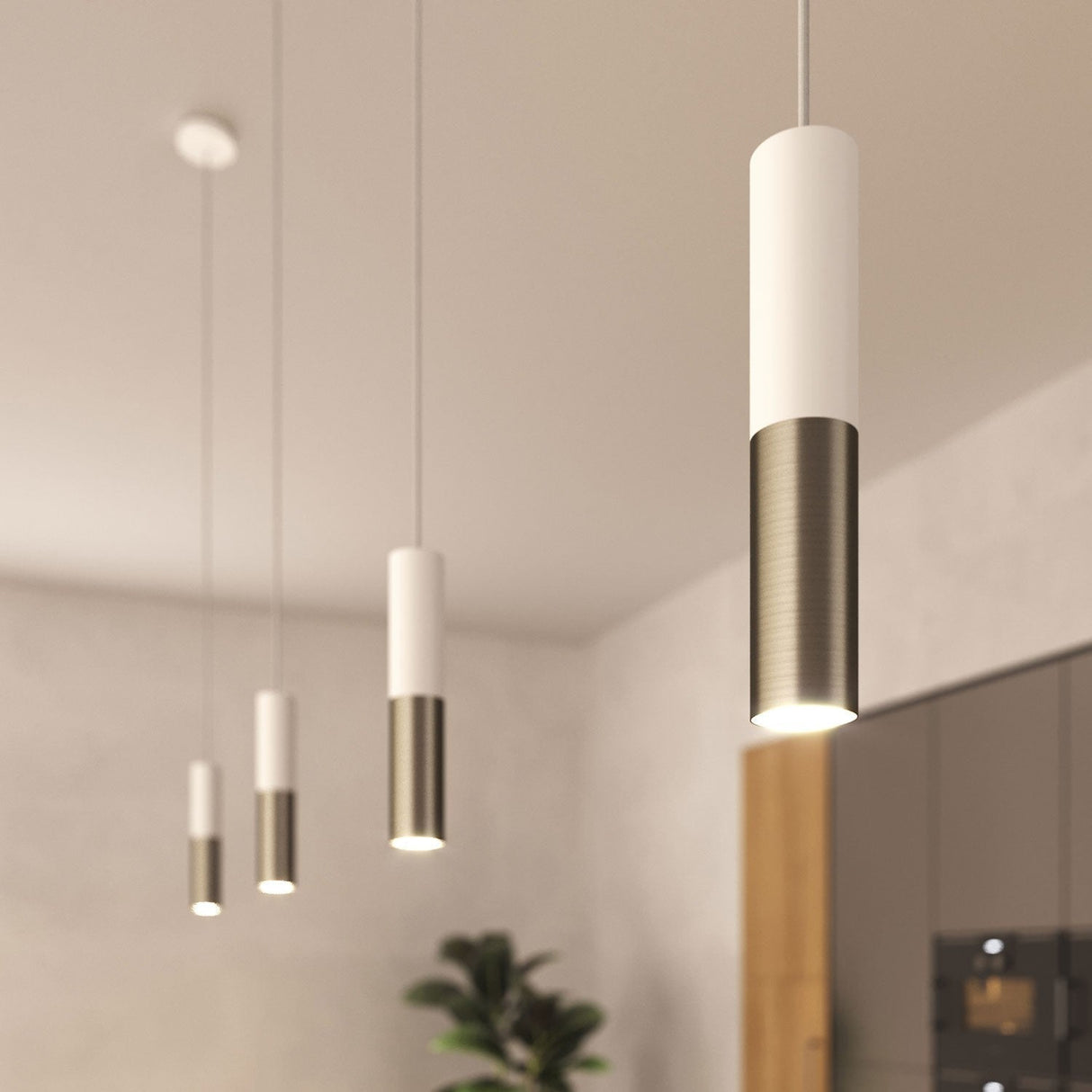 Creative Cables Tube Krom/Vit-Lampconcept.se