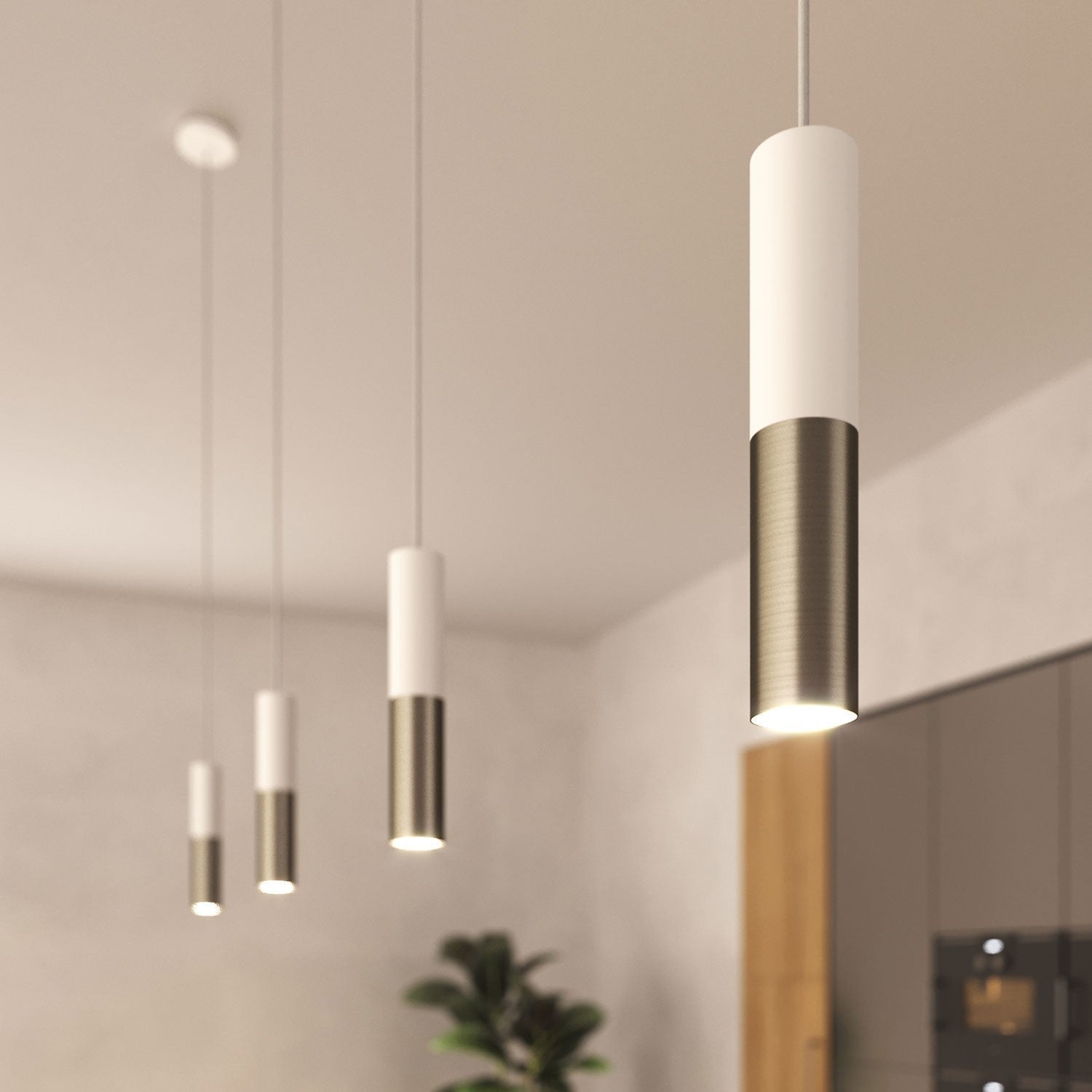 Creative Cables Tube Krom/Vit-Lampconcept.se
