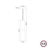 Tube Pendel Tre/Metall 2-Farget