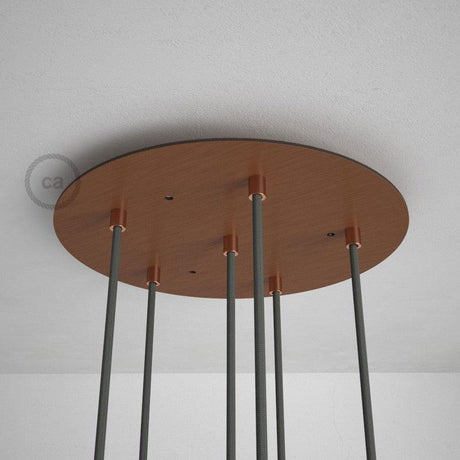 Takkopp XXL För 6 Lampor Ø40 Koppar-Lampconcept.se