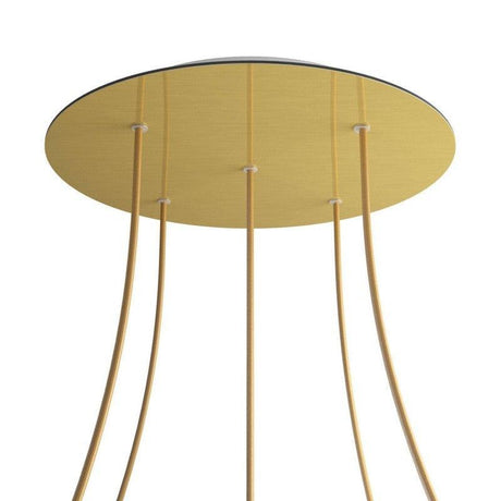 Takkopp XXL För 5 lampor Ø40 Mässing-Lampconcept.se