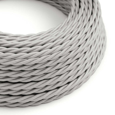 Tvinnad Textilkabel Silver-Lampconcept.se