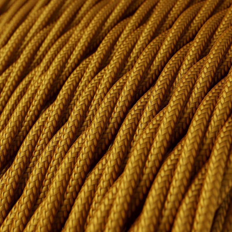 Tvinnad Textilkabel Guld-Lampconcept.se