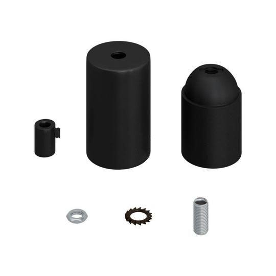 Cylinder Lamphållare Matt Svart-Lampconcept.se