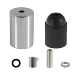Cylinder Lamphållare Krom-Lampconcept.se