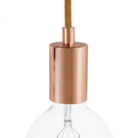 Cylinder Lamphållare Koppar-Lampconcept.se