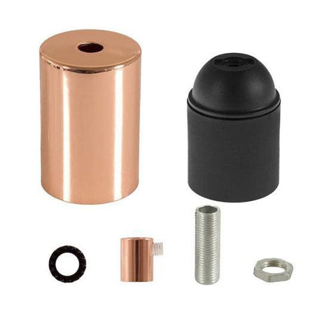 Cylinder Lamphållare Koppar-Lampconcept.se