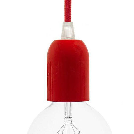 E27 Lamphållare Kit Röd-Lampconcept.se