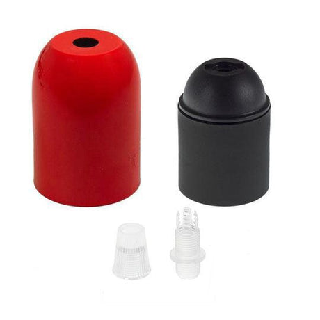 E27 Lamphållare Kit Röd-Lampconcept.se